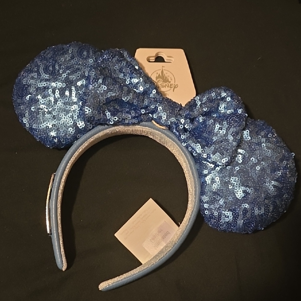 Loungefly Minnie Mouse Blue Hydrangea Colour Story Ears Headband For Adults